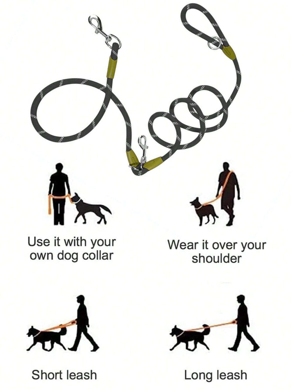 Laisse Multifonction pour chien, Mains Libres pour des Balades Plus Libres et Connectées