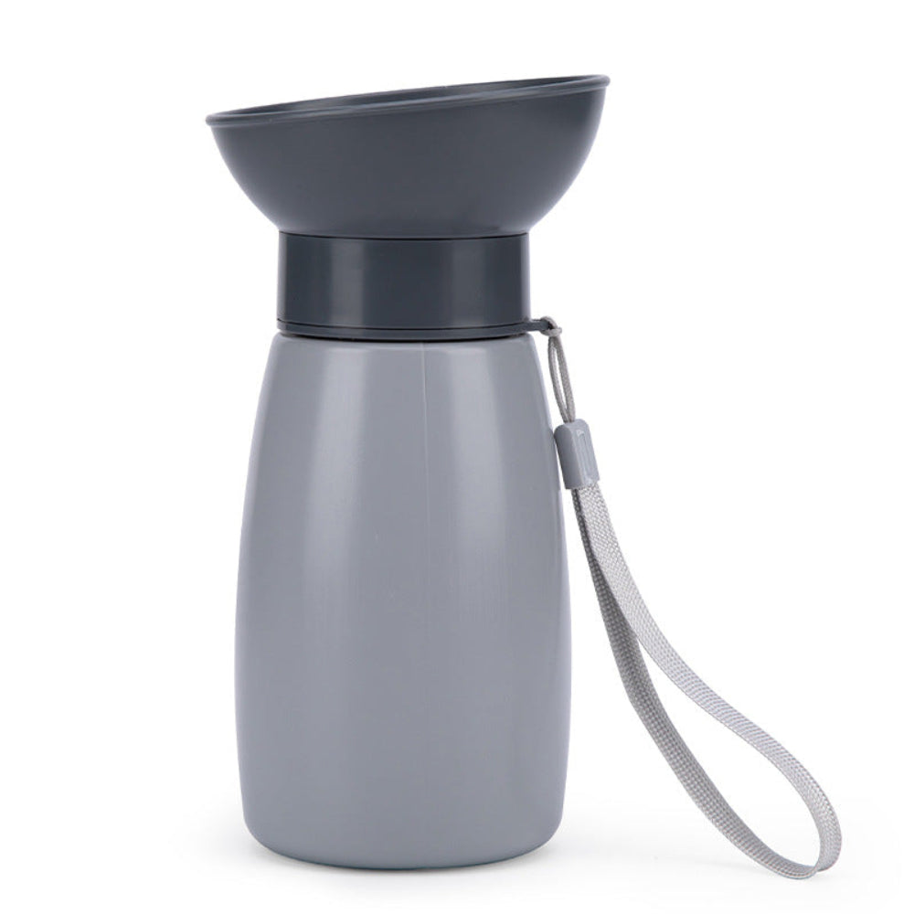 gourde chiens main libre grise