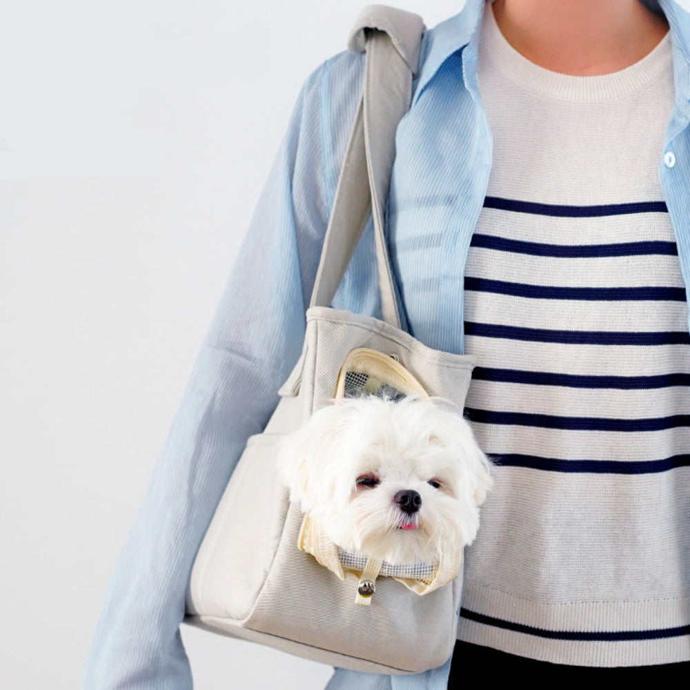 sac de transport pour petits chiens et chat porté épaule