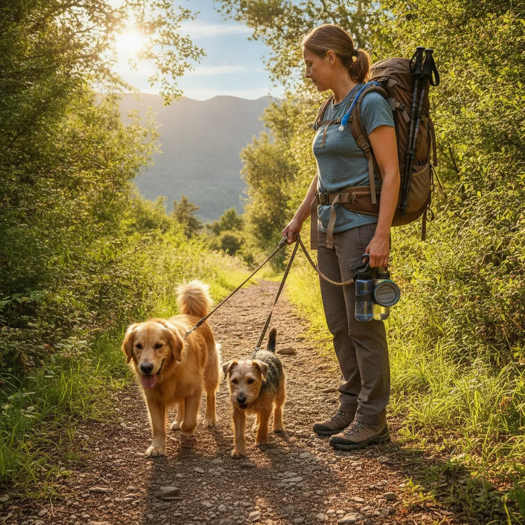 Comment choisir une gourde pour deux chiens | Mon lucky shop