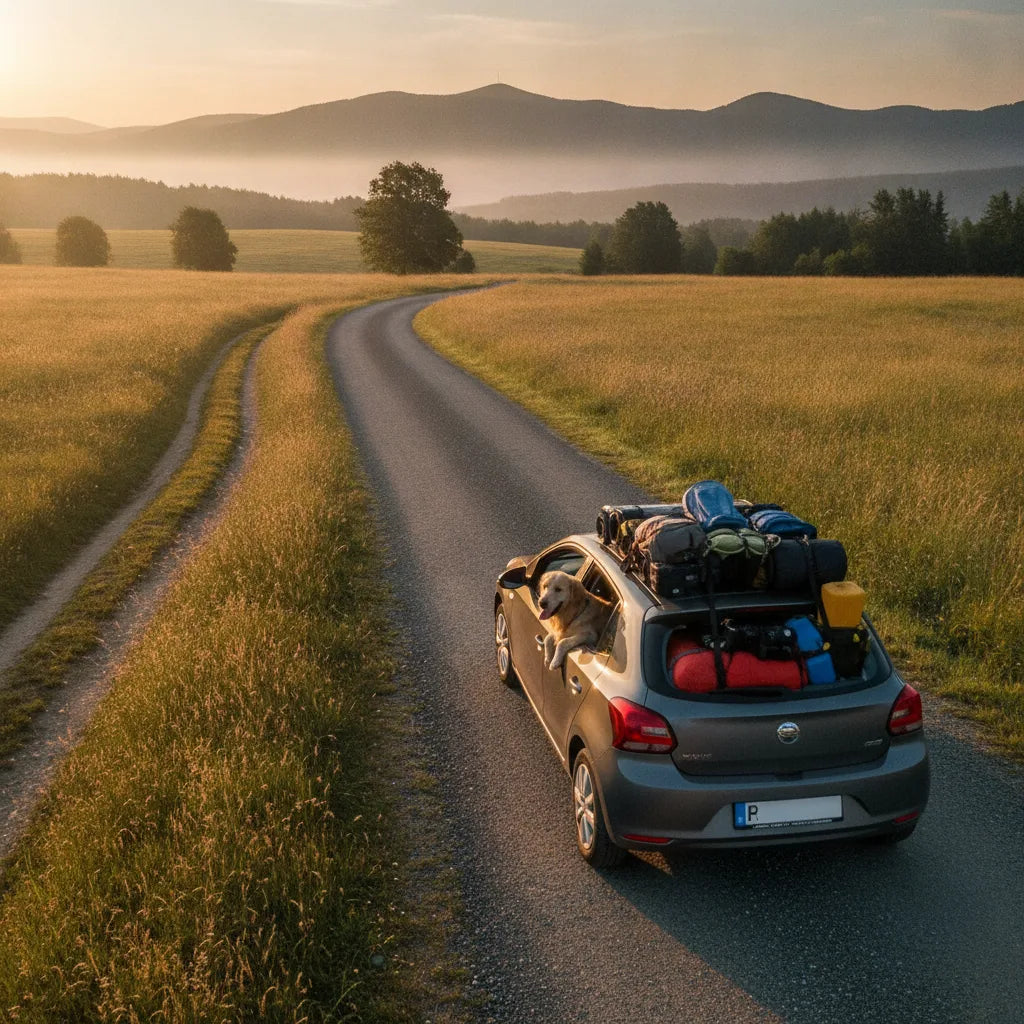 Préparer un road trip avec son chien | Guide complet