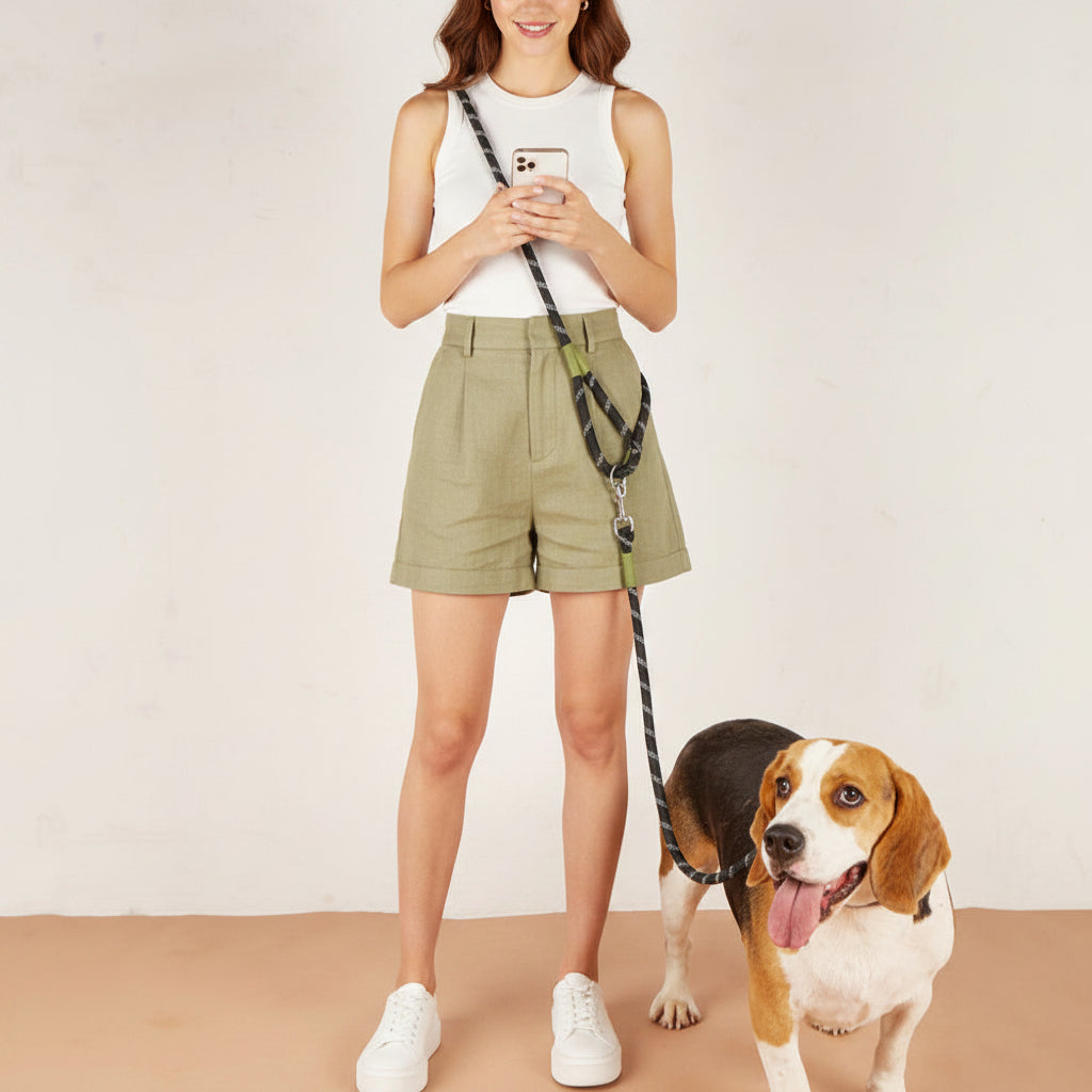 Laisse Multifonction pour chien, Mains Libres pour des Balades Plus Libres et Connectées