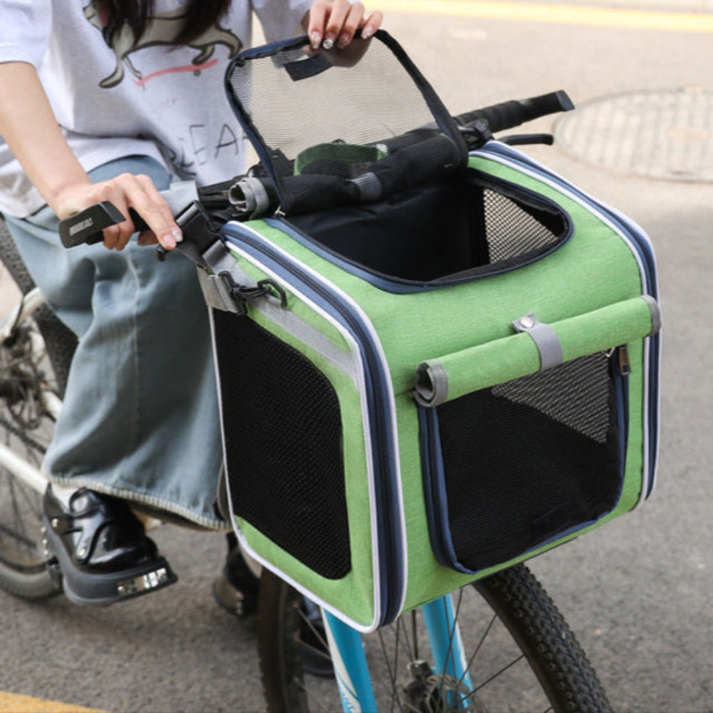 Boîte de transport pour petit chien ou chat à vélo 