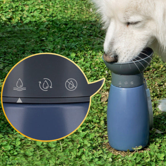 Gourde d'eau chien main libre fonctionnement