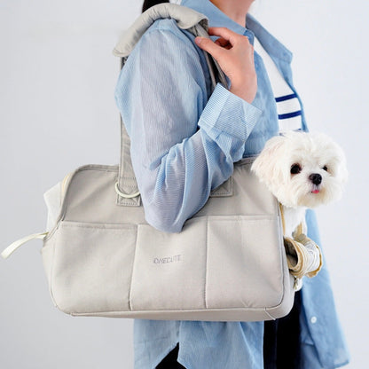 sac de transport chien et chat en bandoulière